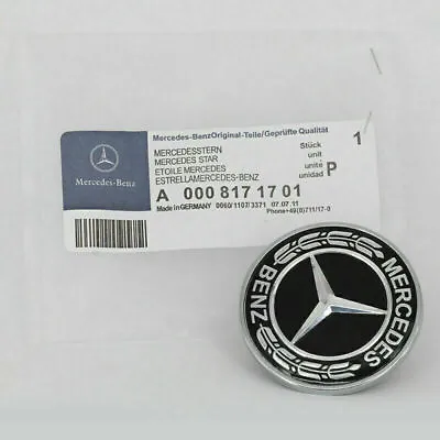 FIT Mercedes Benz Star Flat Hood Bonnet Logo Emblem Badge HighGloss  57mm • $6.96