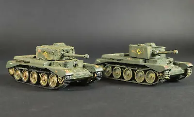 £20 • Buy BUILT And Painted 1/76 Scale Pair Of Cromwell Tanks With Scratch Built Turrets