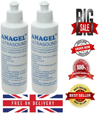 £6.23 • Buy Anagel Ultrasound Gel Bottle 250ml - Pack Of 2 NEW UK