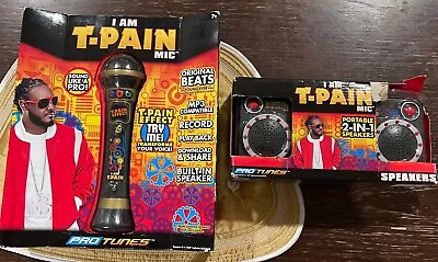 RARE NIB I Am T Pain Microphone Voice Change MP3 Mic & Speakers Combo Pro Tunes • $169.99