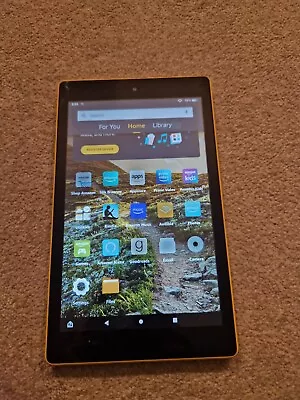 Amazon Fire Tablet 8 Inch (8th Generation) 32GB - Yellow Back • £15