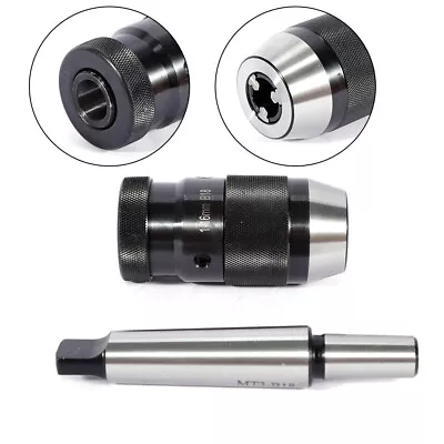 $26 • Buy Lathe Mill Machine Keyless Drill Chuck Self Tighten With MT3-B18 Arbor US