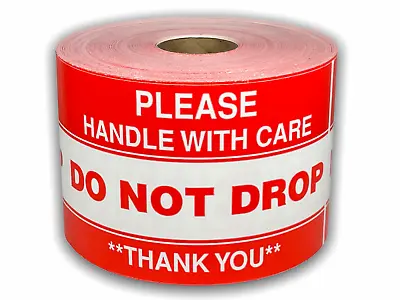 Do Not Drop Handling Thank You Stickers | Shipping Stickers | 3 X5  | 100 Labels • $7.99
