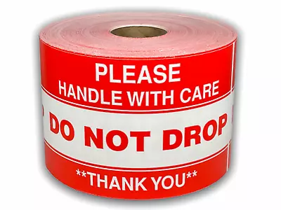 Do Not Drop Handling Thank You Stickers | Shipping Stickers | 3 X5  | 300 Labels • $12.99