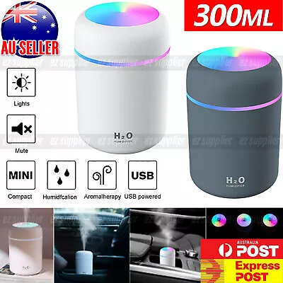 $13.92 • Buy Car Air Purifier USB Diffuser Aroma Oil Humidifier Mist Led Night Light Home HOT