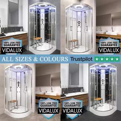 Hydro Shower Cabin Vidalux 800 900 & 1000 THERMOSTATIC NO SILICONE ON SHOW/LEAK • £839