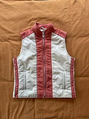 Vintage 70s Puffer Vest Brigham Sportswear Red And White • $30