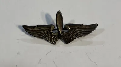 Vtg WWII US ARMY AVIATOR Wings Propeller Air Force STERLING Military Pilot Pin • $24.99