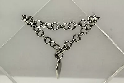 Heart Shaped Charm Bracelet 925 Sterling Silver Chain Link (BR4638) • $62.10