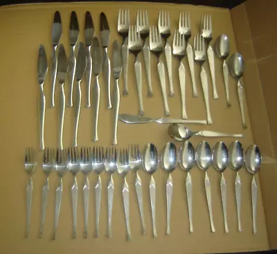 Stanley Roberts MARIBO Stainless Flatware Set For 9 =38 Pieces Vintage MCM Japan • $45