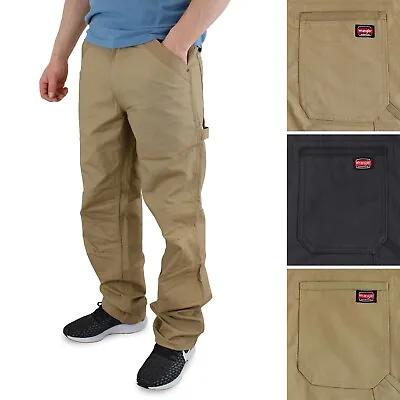 Wrangler Workwear Men's Work Pants 5-Pocket Rip-Stop Reinforced Knee & Pockets • $24.99