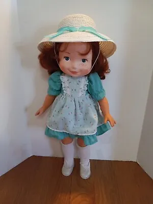 Fisher Price 16  MY FRIEND Becky Doll 1982 Teal And White Dress • $15.99