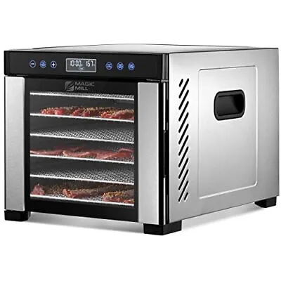 Magic Mill Commercial Food Dehydrator Machine | 7 Stainless  Assorted Sizes  • $169.22