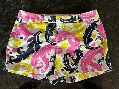 Banana Republic The Milly Collection Bright Feathers Shorts Size 10 • $12.99