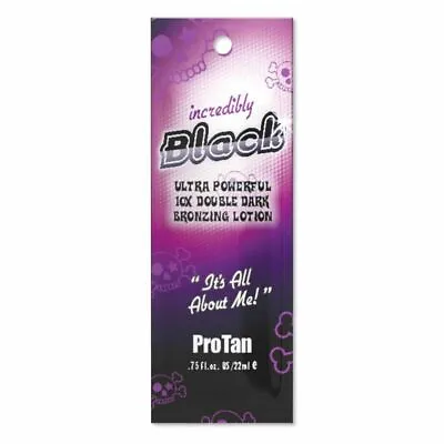 £2.85 • Buy Pro Tan Incredibly Black Sunbed Tanning Lotion Cream Sachets 22ml Or Bottle 250m