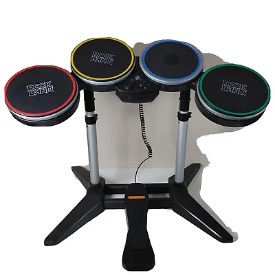£87.40 • Buy Rock Band PS2 PS3 PS4 Wireless Drum Set PSDMS2 W/ Pedal, No Dongle + Microphone