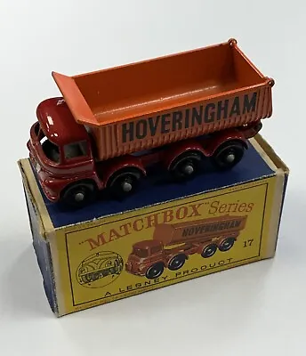 Matchbox - 8 Wheel Tipper Hoveringham - #17 - With Original Box • £51.30