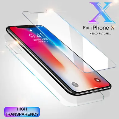 Front &Back Tempered Glass Screen Protector IPhone 14 13 12 11 Mini Pro X Max XR • $7.49