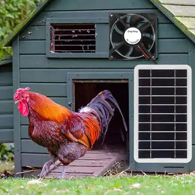 Solar Panel Powered Fan Ventilator 30w Exhaust Fan Outdoor Ventilation Equipment • $15