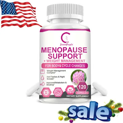 Menopause Support Capsules Improves Metabolism & Bloating Lose Weight 120 PCS • $16.55