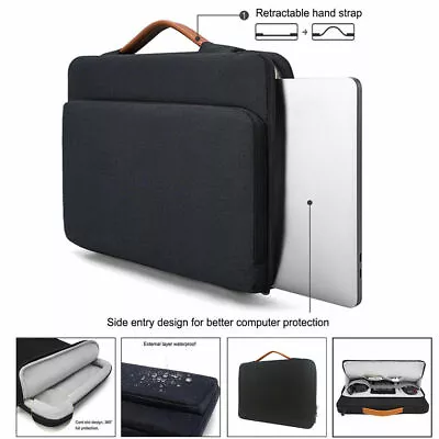 Universal Laptop Sleeve Handle Bag Business Case For Macbook Air Pro Computer • $18.99