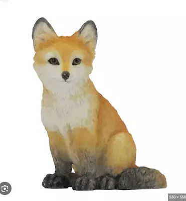 Fox Kit Cub Sitting Adorable Figurine Veronese Design WU76505AB • $14.75