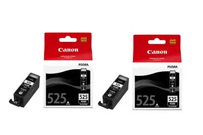 2x Canon PGI-525 Black Ink Cartridges - FREE UK DELIVERY! VAT Inc. • £22.99