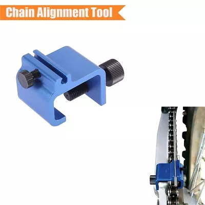 1Pcs Motorcycle Dirt Bike ATV Sprocket Chain Alignment Tool 08-0048 Blue Metal • $15.11