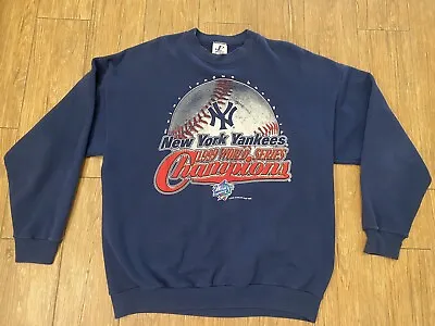 New York Yankees 1998 World Series Champions Navy Crewneck Sweatshirt Men’s XL • $45