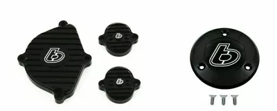 $96.95 • Buy Kawasaki KLX110 DRZ110 Billet Engine Covers Black Cam & Tappet TB Parts TBW1443