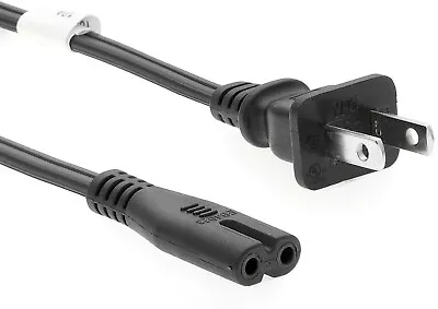 NEW 6' Ft 2-Prong Figure-8 Cord AC Power Cord Cable W/o Polarized (C-7/1-15P) • $5.65