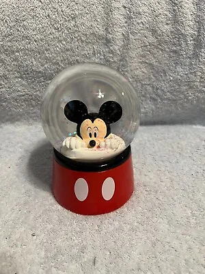 Disney Mickey Mouse Water Globe Approx. 5.5  Tall New No Box Or Tag • $41.99