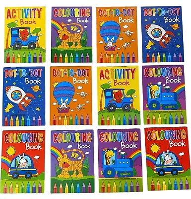 12 X Mini Colouring Activity Books Party Bag Toy Fillers Gifts Kids Children • £4.99