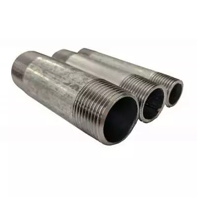 GALVANISED STEEL PIPE Up To 900mm - THREADED BOTH ENDS • £3.56