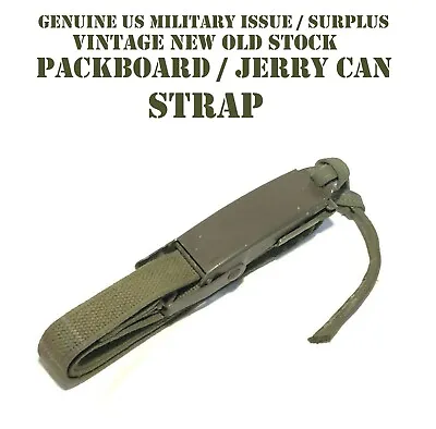 $22.95 • Buy Us Military Packboard Tie Down Strap Gwp M38 Canvas Webbing Jerry Can Gas Jeep