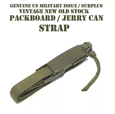 Us Military Packboard Tie Down Strap Gwp M38 Canvas Webbing Jerry Can Gas Jeep • $22.95