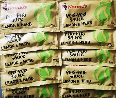 10x 25g Nando's Peri Peri Sauce Lemon & Herb Sachets  • £8