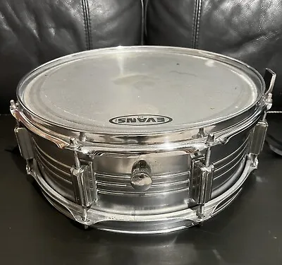 Unbranded No Badge Hoshino 14x5” Snare Steel Shell Tama Japan Drum Evans Heads • £100
