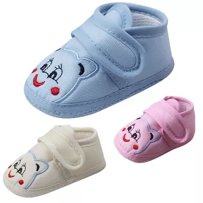 Newborn Baby Girl Boy Toddler Anti-Slip Shoes Floor Slippers Sock Shoes UK • £2.98