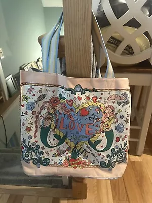 Brighton Fashionista Sirens Song Canvas Tote Excellent Condition • $22