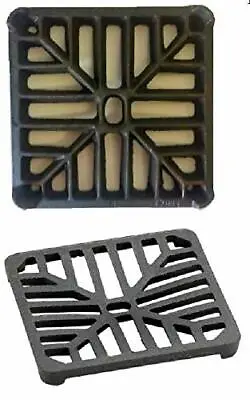 £9.18 • Buy Square 6  (150mm) Cast Iron Thick Heavy Duty Gully Grid Grate Drain Cover Metal