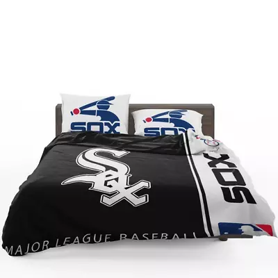 Chicago White Sox MLB Baseball American League Quilt Duvet Cover Set • $63.99