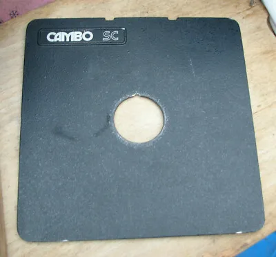 Cambo SC Monorail 10x8 5x4 Lens Board Copal 0 34.5mm Hole • £54.95