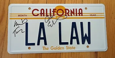 Signed By Michael Tucker And Jill Eikenberry LA LAW TV Show Metal License Plate  • $199.98