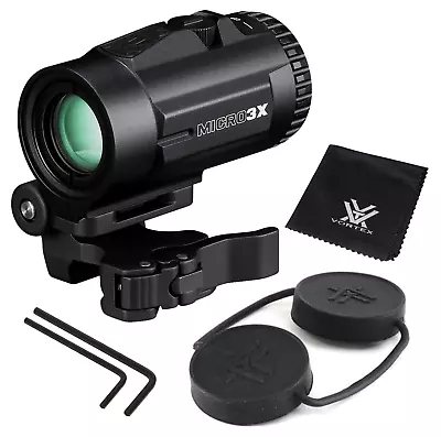 Vortex Optics Micro3X Red Dot Sight Magnifier With Quick-Release Mount V3XM • $299