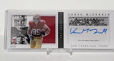 2013 Playbook Booklet Vance McDonald RPS .Jersey Relic On Card Auto. SSP 44/48 • $110