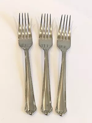 Mikasa Classico Gerald Patrick Satin Dinner Forks Set Of 3 • $22