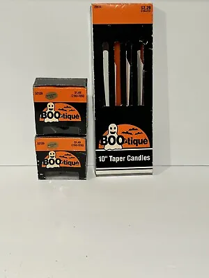 Vintage Halloween Candle Lot 10  Taper Candles W/ Scented Votive Candles • $15