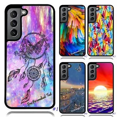 $9.98 • Buy Personalised Text Back Case For Samsung S22 S21 S20 S10 S9 S8 S7 Ultra Plus FE