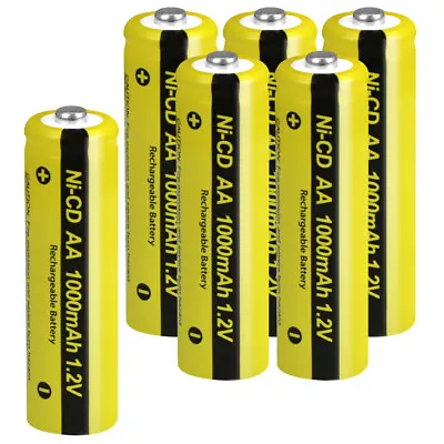 Up To 12pcs AA Size Rechargeable Battery 1.2v 1000mAh For Solar Landscape Lights • $4.85